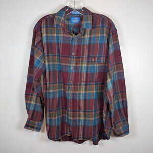 Vintage Pendleton Lobo Flannel, Multi Color, USA, 80/20 Cotton/Wool Size L